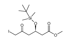 methyl (R)-3-((tert-butyldimethylsilyl)oxy)-6-iodo-5-oxohexanoate Structure