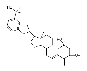 (1R,3S,5Z)-5-[(2E)-2-[(1R,3aS)-1-[(2R)-1-[3-(2-hydroxypropan-2-yl)phenyl]propan-2-yl]-7a-methyl-2,3,3a,5,6,7-hexahydro-1H-inden-4-ylidene]ethylidene]-4-methylidenecyclohexane-1,3-diol Structure