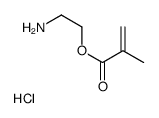 2-Aminoethyl 2-methylacrylate hydrochloride (1:1) Structure