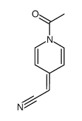 delta4(1H),alpha-Pyridineacetonitrile, 1-acetyl- (8CI) Structure