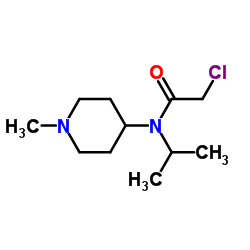 2-Chloro-N-isopropyl-N-(1-methyl-4-piperidinyl)acetamide结构式