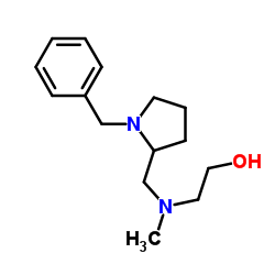 2-{[(1-Benzyl-2-pyrrolidinyl)methyl](methyl)amino}ethanol结构式