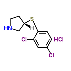 (S)-3-(2,4-Dichloro-phenylsulfanyl)-pyrrolidine hydrochloride picture