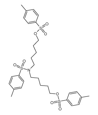 6-tosyl-1,11-tosyloxy-6-azaundecane结构式