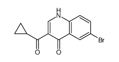 6-bromo-3-(cyclopropanecarbonyl)-1H-quinolin-4-one结构式