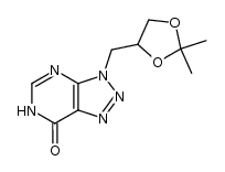 (+/-)-3-2',3'-O-isopropylidene-2',3'-dihydroxypropyl-7-hydroxy-3H-1,2,3-triazolo[4,5-d]pyrimidine Structure