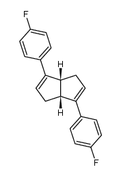 (3aR,6aR)-3,6-bis(4-fluorophenyl)-1,3a,4,6a-tetrahydropentalene结构式