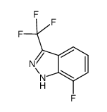 7-fluoro-3-(trifluoromethyl)-1H-indazole结构式