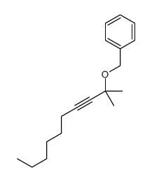 2-methyldec-3-yn-2-yloxymethylbenzene结构式