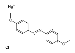 chloro-[5-methoxy-2-[(4-methoxyphenyl)diazenyl]phenyl]mercury结构式