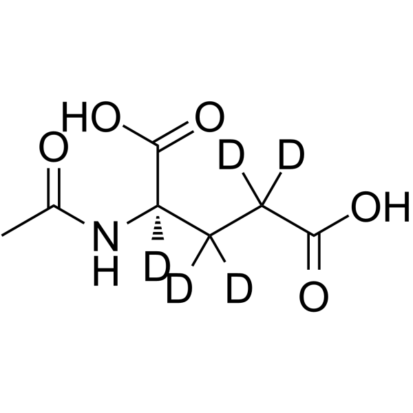 N-Acetyl-D-(2,3,3,4,4-2H5)glutamic acid Structure