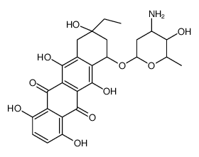 1-hydroxy-13-deoxocarminomycin structure