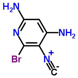 6-Bromo-5-isocyano-2,4-pyridinediamine结构式