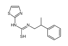 1-(2-phenylpropyl)-3-(1,3-thiazol-2-yl)thiourea结构式