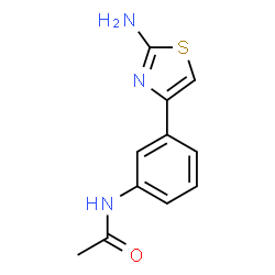 N-[3-(2-AMINO-THIAZOL-4-YL)-PHENYL]-ACETAMIDE结构式