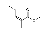 methyl cis-2-methyl-2-pentenoate Structure