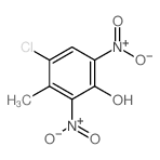 Phenol,4-chloro-3-methyl-2,6-dinitro-结构式