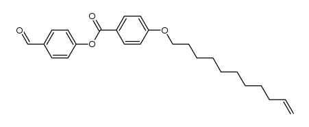 4-[4-(10-undecylenyloxy)phenylcarboxy]benzaldehyde结构式