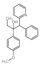2-Pyridineethanol, a-ethyl-a-(4-methoxyphenyl)-b-phenyl-, (aS,bS)- structure