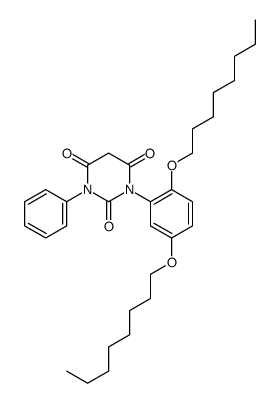 1-(2,5-dioctoxyphenyl)-3-phenyl-1,3-diazinane-2,4,6-trione Structure