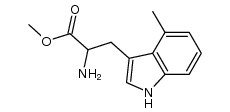 2-amino-3-(4-methyl-1H-indol-3-yl)-propionic acid methyl ester结构式