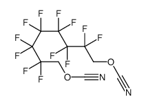 (8-cyanato-2,2,3,3,4,4,5,5,6,6,7,7-dodecafluorooctyl) cyanate Structure