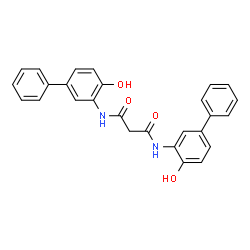 N,N'-Bis(2-hydroxy-5-phenyl)phenyl-malonamide结构式