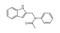N-((1H-indol-2-yl)methyl)-N-phenylacetamide结构式
