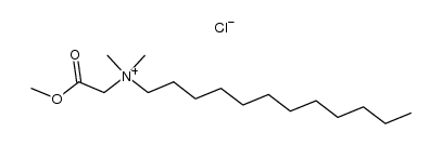 methyl N-dodecyl-N,N-dimethylglycinate chloride结构式