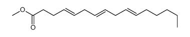 4,7,10-Hexadecatrienoic acid methyl ester structure