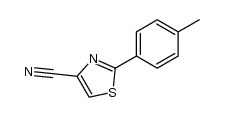 2-(p-tolyl)thiazole-4-carbonitrile结构式