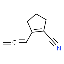 1-Cyclopentene-1-carbonitrile, 2-(1,2-propadienyl)- (9CI)结构式