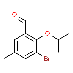 3-Bromo-5-methyl-2-(1-methylethoxy)benzaldehyde结构式