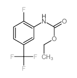 ethyl N-[2-fluoro-5-(trifluoromethyl)phenyl]carbamate结构式