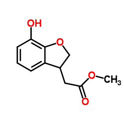 Methyl (7-hydroxy-2,3-dihydro-1-benzofuran-3-yl)acetate Structure