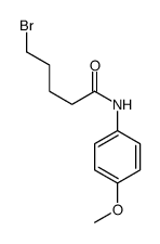 5-bromo-N-(4-methoxyphenyl)pentanamide结构式