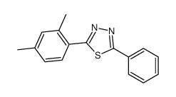 2-(2,4-dimethylphenyl)-5-phenyl-1,3,4-thiadiazole Structure