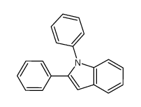 1,2-二苯基吲哚结构式