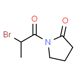 2-Pyrrolidinone, 1-(2-bromo-1-oxopropyl)- (9CI) Structure