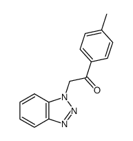 2-(1H-1,2,3-benzotriazol-1-yl)-1-(4-methylphenyl)-1-ethanone结构式