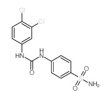 1-(3,4-dichlorophenyl)-3-(4-sulfamoylphenyl)urea structure