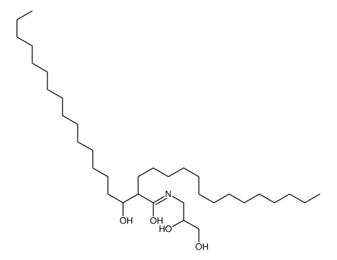N-(2,3-dihydroxypropyl)-3-hydroxy-2-tetradecyloctadecanamide结构式
