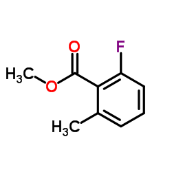 2-氟-6-甲基苯甲酸甲酯结构式