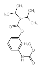 [3-(methoxycarbonylamino)phenyl] N,N-dipropan-2-ylcarbamate structure