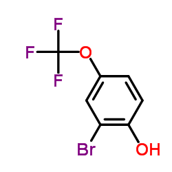 2-溴-4-(三氟甲氧基)苯酚结构式