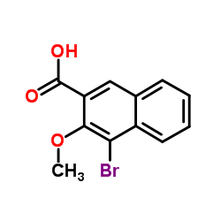 4-Bromo-3-methoxy-2-naphthoic acid结构式
