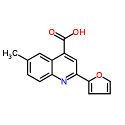 2-(2-FURYL)-6-METHYLQUINOLINE-4-CARBOXYLIC ACID结构式
