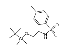 N-[2-(tert-butyl-dimethyl-silanyloxy)-ethyl]-4-methyl-benzenesulfonamide结构式