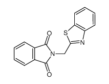 2-(benzo[d]thiazol-2-ylmethyl)isoindoline-1,3-dione Structure
