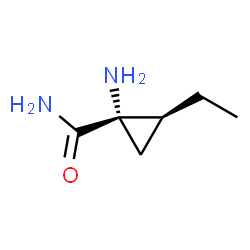 Cyclopropanecarboxamide, 1-amino-2-ethyl-, (1S-cis)- (9CI) structure